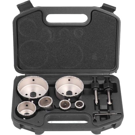 Kit de 9 forets cloches pour carrelage, verre et porcelaine.- (1/5)