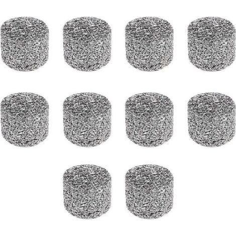 XEPHO filtres à gaze en acier inoxydable, Lot de 10 filtres à mousse en acier inoxydable de qualité professionnelle, Mousse Cannon Orifice Mousse Maker, Filtre à Mailles pour Lance à Mousse