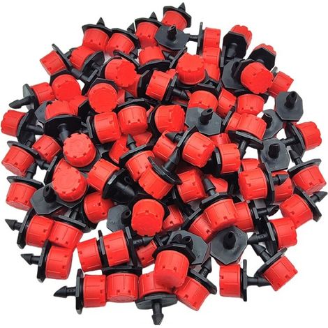 Goutteur Irrigation Réglable - Débit Micro 2 à 4 L/H - Pour Jardin Parterre de Fleurs Pelouse - 200 Pièces