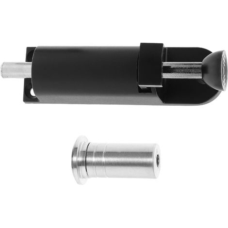 Verrou de porte à ressort en alliage de zinc noir loquet (1/5)
