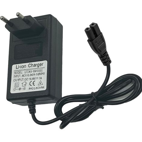 Chargeur 16,8 V pour robot nettoyeur de piscine Scuba S1, compatible avec batterie Li-ion Scuba S1 E1 14,4 V, adaptateur d'alimentation pour aspirateur de piscine sans fil, noir (1/5)