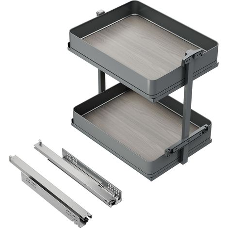 Emuca Harmony carrello estraibile grigio antracite 40x46 cm