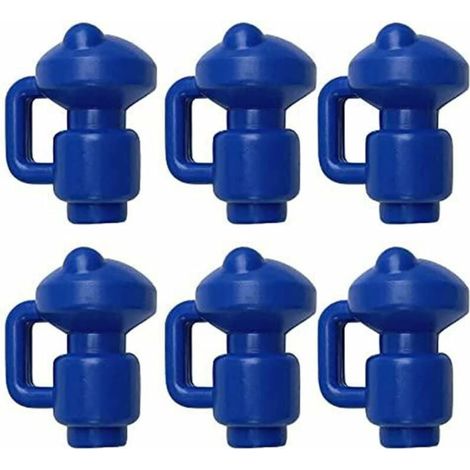 embouts de protection Bouchons De Trampoline 6 Pièces Capuchons De Poteau Pour Les Piquets De Filet Du Trampoline Ø 3.2 MM, Particulièrement Robustes Capuchons D'extrémité Résistants Aux Intempéries (1/5)