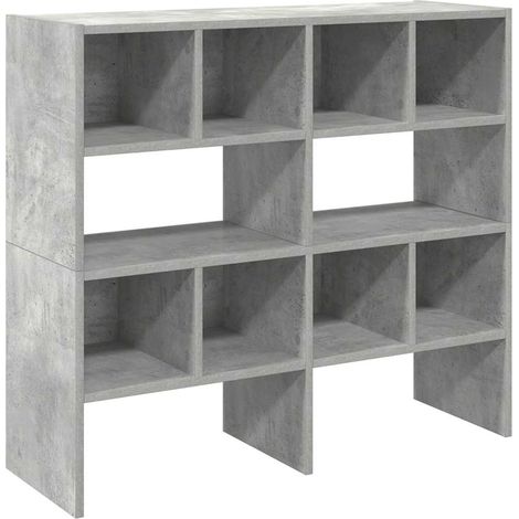 Étagères à chaussure Meuble à chaussures 2 pcs empilable gris béton 89,5x30x40 cm (1/5)