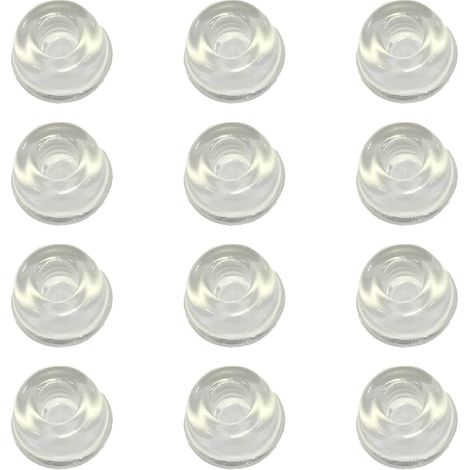 12 Pcs Rubber Bumper Feet Self Adhesive Silicone Bumper Feet Suitable for Various Door Stop Pads for Kitchen Furniture (1/5)