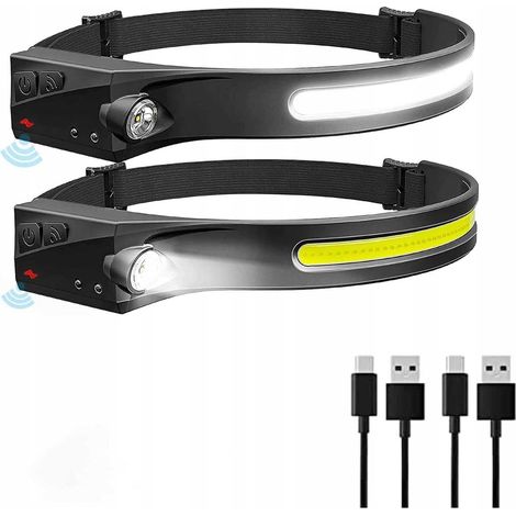 LAMPE FRONTALE RECHARGEABLE 40 COB + 1 XPE VERKE (1/5)