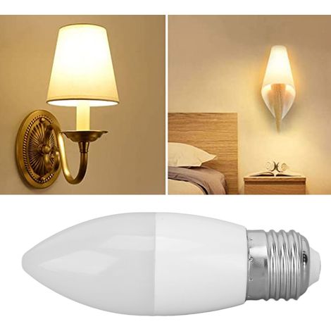 E27/E26 5W LED-Augenschutzlampe mit Lichtsteuerung, 5000K Tageslicht C37, geeignet zum Ersetzen von Pendelleuchten im Innenbereich. (1/5)