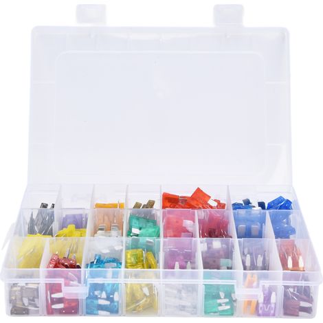 Assortiment de lames de fusibles de voiture, 300 pièces, petit, moyen, fusion rapide, 2A-40A, Kit pour la Protection