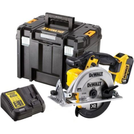 Dewalt DCS391P1 Scie circulaire XR Li-Ion 18V 1 x 5.0Ah, chargeur et TSTAK (1/4)