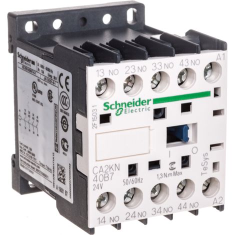 Schneider Electric Hilfsschütz, 4S, 24V 50/60Hz CA2KN40B7