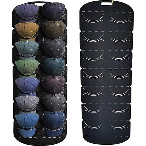 Porte-casquettes de baseball, organisateur de chapeaux suspendu à la porte - 1 pièce (1/4)