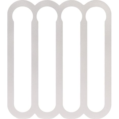 Porte-capsules de café mural en aluminium argenté, étagère compacte pour cuisine et salon, capacité 20 dosettes (1/5)
