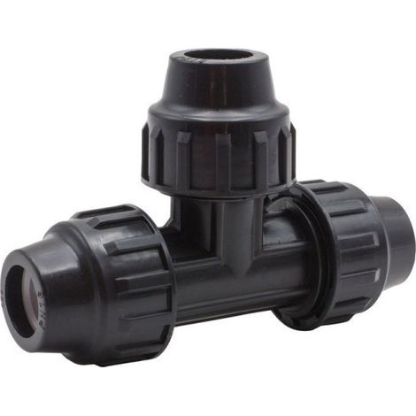 Conector Riego En T 20Mm Igual Fit Pp Riegolux