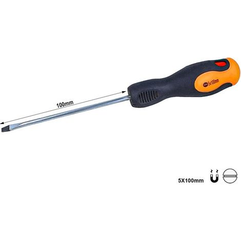 Cacciavite a Taglio 5X100mm Con Punta Magnetica