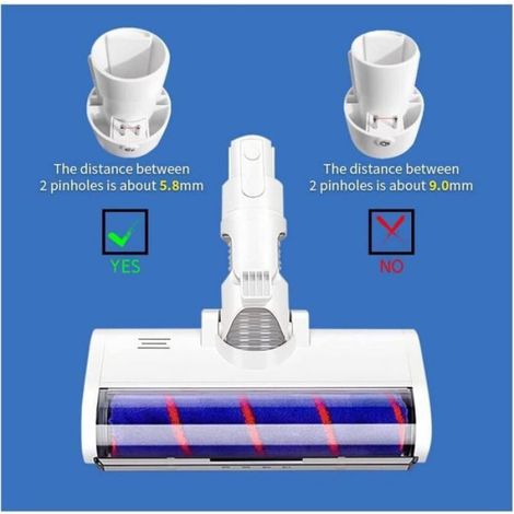 Brosse Electrique - Pour Aspirateurs Dreame V8 V9B G9 K10 1C - Tete De Brosse Avec Rouleau En Velours - Distance D Aiguille 5 8 Mm - 1 Unite (1/4)