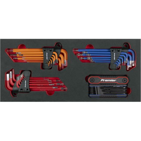 Sealey TBT62 Premier Master Key Set with Tool Tray 43pc