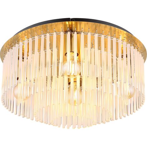 Globo - plafoniera - GORLEY - oro - vetro - Ø 50cm - E27 - (1/5)