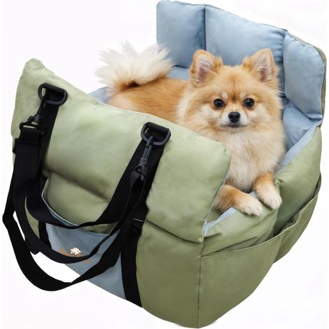 Siège auto pour chien petit et moyen, amovible, lavable, antidérapant, transportable (1/5)