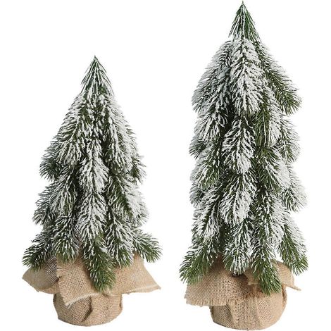 Handgefertigter Mini-Weihnachtsbaum aus Naturholz im Schnee-Zedern-Design, mehrfarbig, für die ganzjährige Dekoration von Zuhause und Büro (1/5)