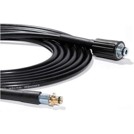 Tuyau de rechange 6 m pour nettoyeurs haute pression Kärcher série K Kärcher K2, K3, K4, K5, K7, ancien modèle Click 14 mm x M22 femelle - Raccord rapide pour rallonge de nettoyage à l\'eau (1/4)