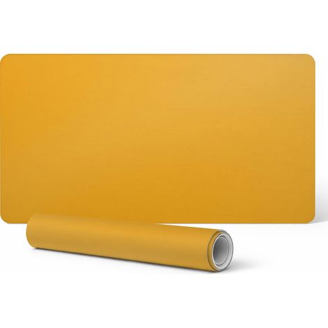 Alfombrilla antideslizante para escritorio con estampado, color naranja claro, 100x50 cm.
