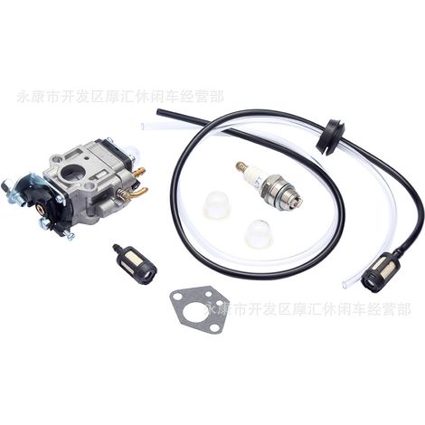 Mini motorcycle 43-49cc two-stroke lawnmower engine scooter 40-5 carburetor 15mm spark plug fuel line (1/4)