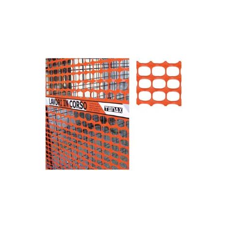RETE IN PLASTICA PER CANTIERI AREA CANTIERE- - cm.120h. - 1 rotolo TENAX