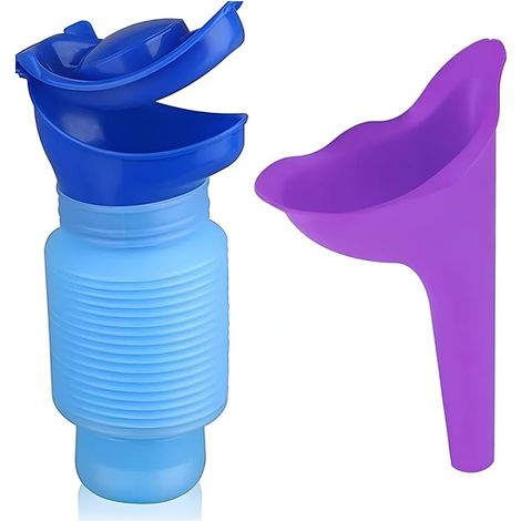 Urinoir portable d'urgence pour famille, sac collecteur d'urine jetable, adapté aux hommes, femmes et enfants, usage voyage, camping, voiture, hygiène pratique, sac de pisse mobile, 1 pièce (1/5)
