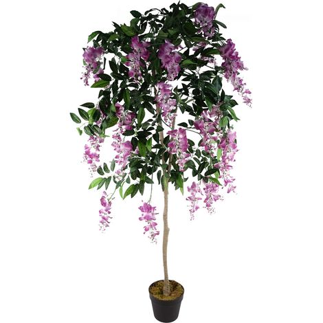 150cm Artificial Light Pink Wisteria Tree (1/5)