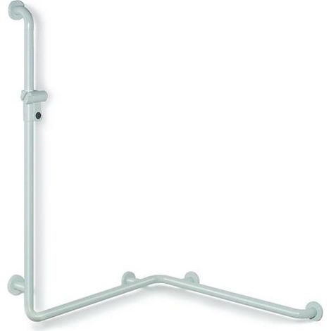 Main courante de douche Hewi SERIE 801 perpendiculaire 110cm avec Support de douche vert pomme