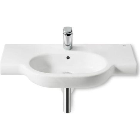 Roca Meridian - Lavabo 850x460 mm, avec trop-plein, trou pour robinetterie, blanc A32724D000 (1/2)
