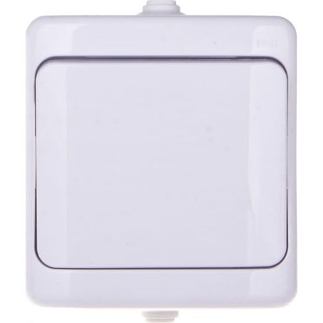 Interrupteur Simple Hermétique Bryza 180401 - Blanc - Ip54 - Interrupteur Hermétique
