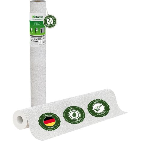 Veluxis® Papier peint intissé PRO 10,05 m x 0,53 m (micro-texturé, monobloc) – excellent rapport qualité-prix, idéal pour les grandes surfaces et les plafonds – Fabriqué en Allemagne