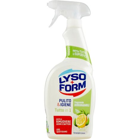 LYSOFORM SPRAY TUTTO IN 1 PULITO E IGIENE TE VERDE LIMONE 700 ML (1/4)
