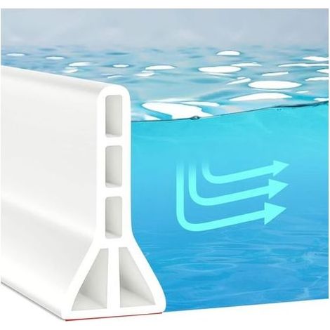 Hochleistungs-Falt-Duschwand – wasserdichte Trennwand für Nass-/Trockenbereich, Dichtungsprofil für Duschtassen, Leckageschutzsystem, montagefreundlich ohne Bohren (1/5)