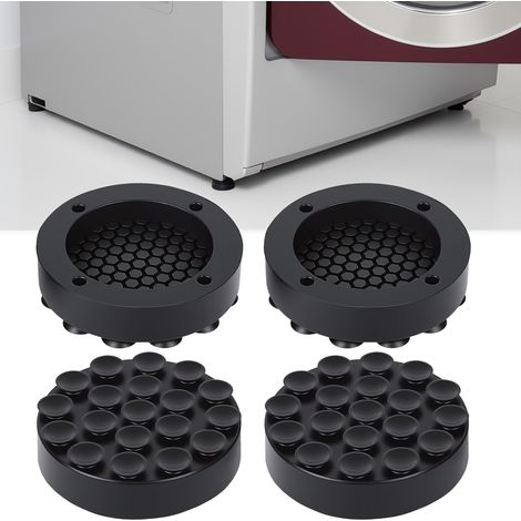 Lot de 4 tapis antidérapants pour machine à laver, anti-vibrations, pour réfrigérateur, table, sèche-linge, armoire (1/5)