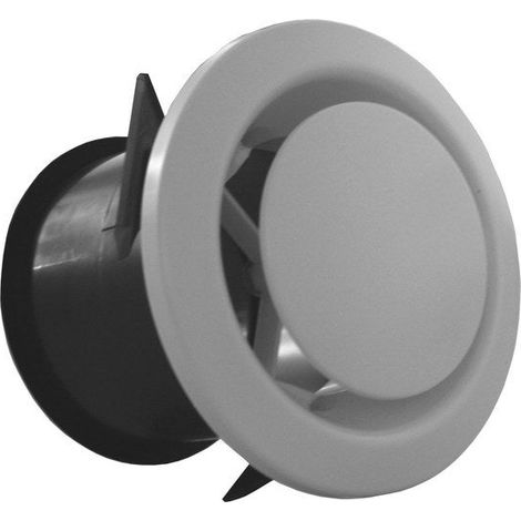 Unelvent – Bouche VMC PVC 80mm – Accessoire de ventilation – Débit d'air 10 à 75 m³/h – Largeur 11.5cm – Profondeur 10cm (1/7)