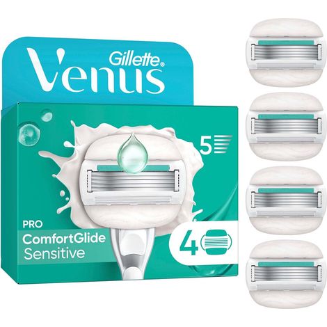 Lames de rasoir pour femmes, ComfortGlide Sensitive, lot de 4 (1/5)