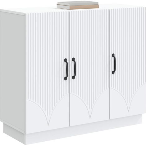 Sideboard/Anrichte/Buffet Weiß 89 x 34,5 x 77 cm Holzwerkstoff LXWW260760 (1/5)