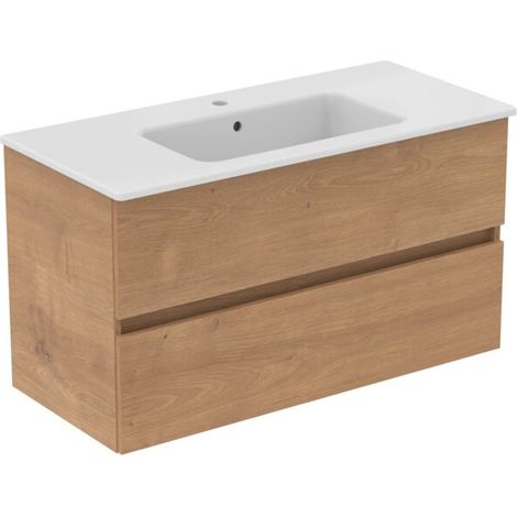 IDEAL STANDARD R0575Y8 Ensemble meuble Eurovit+ avec vasque 101 cm blanc (1/5)