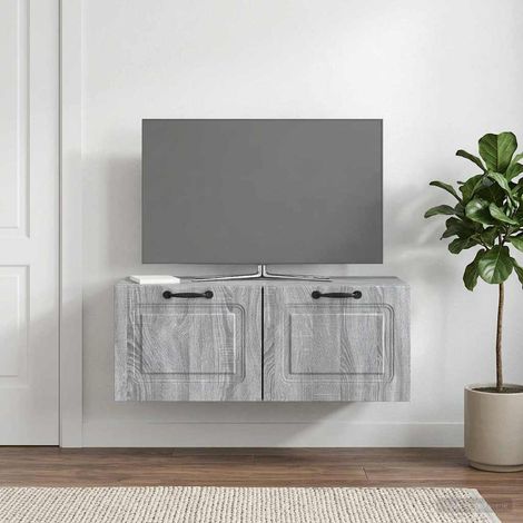 Wandmontierter TV-Schrank Graues Sonoma 78,5 x 41 x 30 cm (1/5)