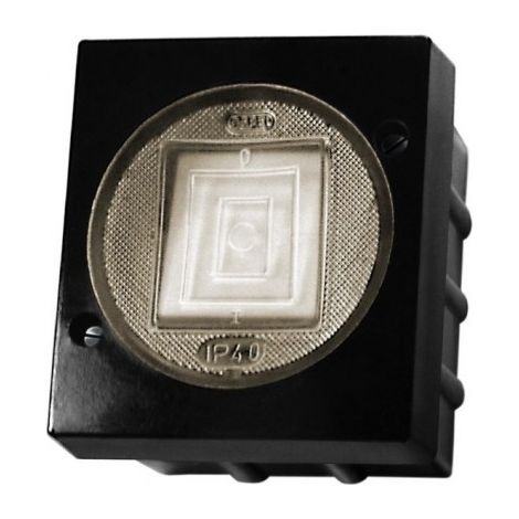 Lambda Hermetischer Treppenschalter IP44 schwarz ŁNH-3LC/25 (1/2)