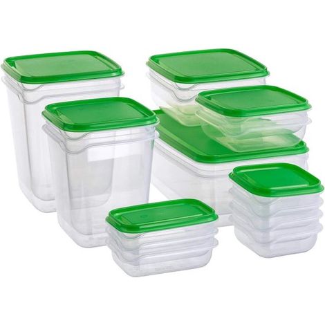 Set mit 17 Vorratsdosen mit Deckel Aufbewahrungsboxen für die Küche (1/5)