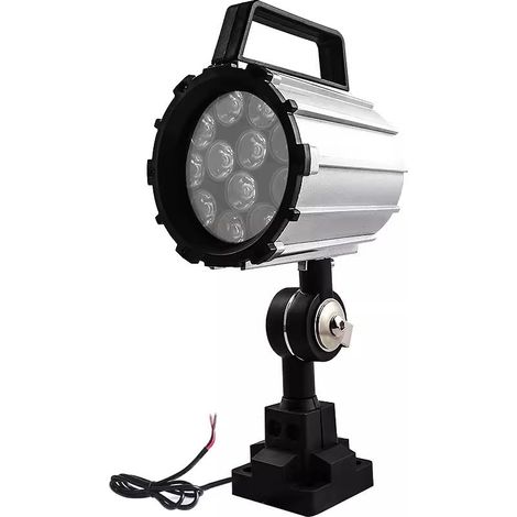 7W 110V-220V, lampe de travail polyvalente réglable, IP68 lampe de travail à LED pour tour, fraiseuse CNC, perceuse, alliage d'aluminium, bras court (7) (1/5)
