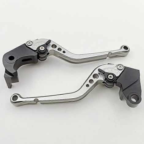 Levier de frein et d'embrayage modifié CNC (tige longue en titane) pour moto Kawasaki ZX6R 2007-2018 (1/5)