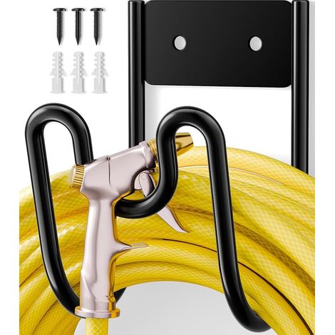 Wall Mounted Garden Hose Holder - Hose Holder for Water Hoses, Electric Extension Cords and Vacuum Hoses (1/5)