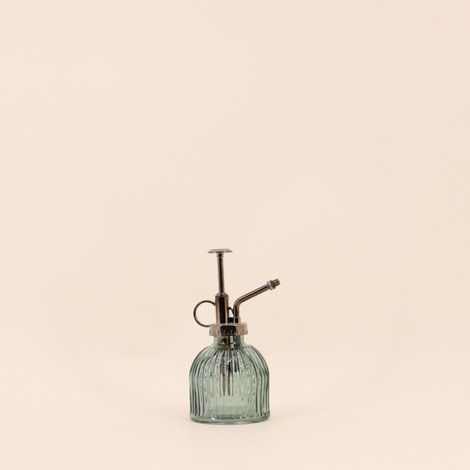 Vaporisateur en verre 16,5cm pompe aspect métal (1/5)
