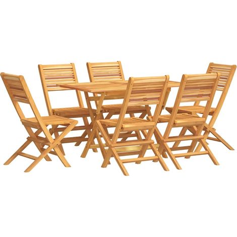 Maison Exclusive - Set da Pranzo da Giardino 7 pz in Legno Massello di Teak (1/5)