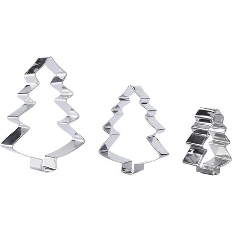 Emporte-Pièce En Acier Inoxydable - Ensemble De 3 Moules À Biscuits - Pour Pâtisserie Et Décoration De Noël - Taille 4 (1/5)