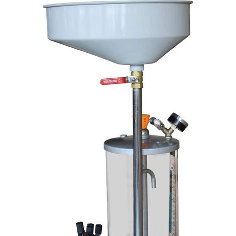 Varan Motors – Récupérateur d'huile de vidange pneumatique NEOLD16 – 80L – Bac de collecte 20L – Vidange par aspiration et gravité – Pour ateliers auto